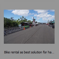 Bike rental as best solution for handling the long distance from Kalapana